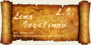 Lena Veselinov vizit kartica